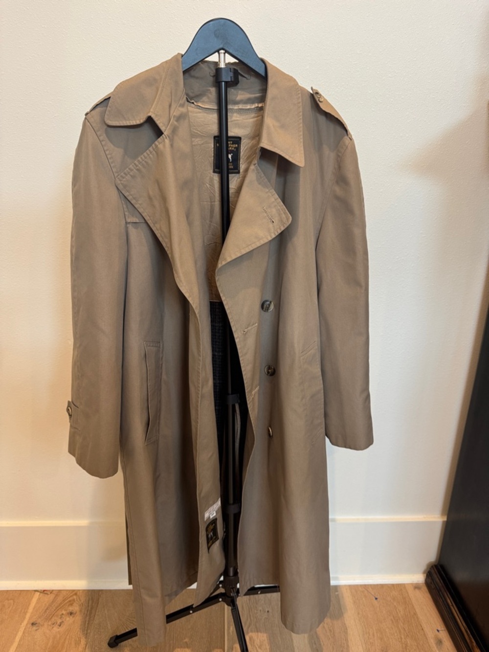 Hart Schaffner Marx Khaki Trench Coat